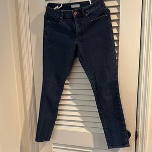 LOFT Dark Indigo Skinny Jeans